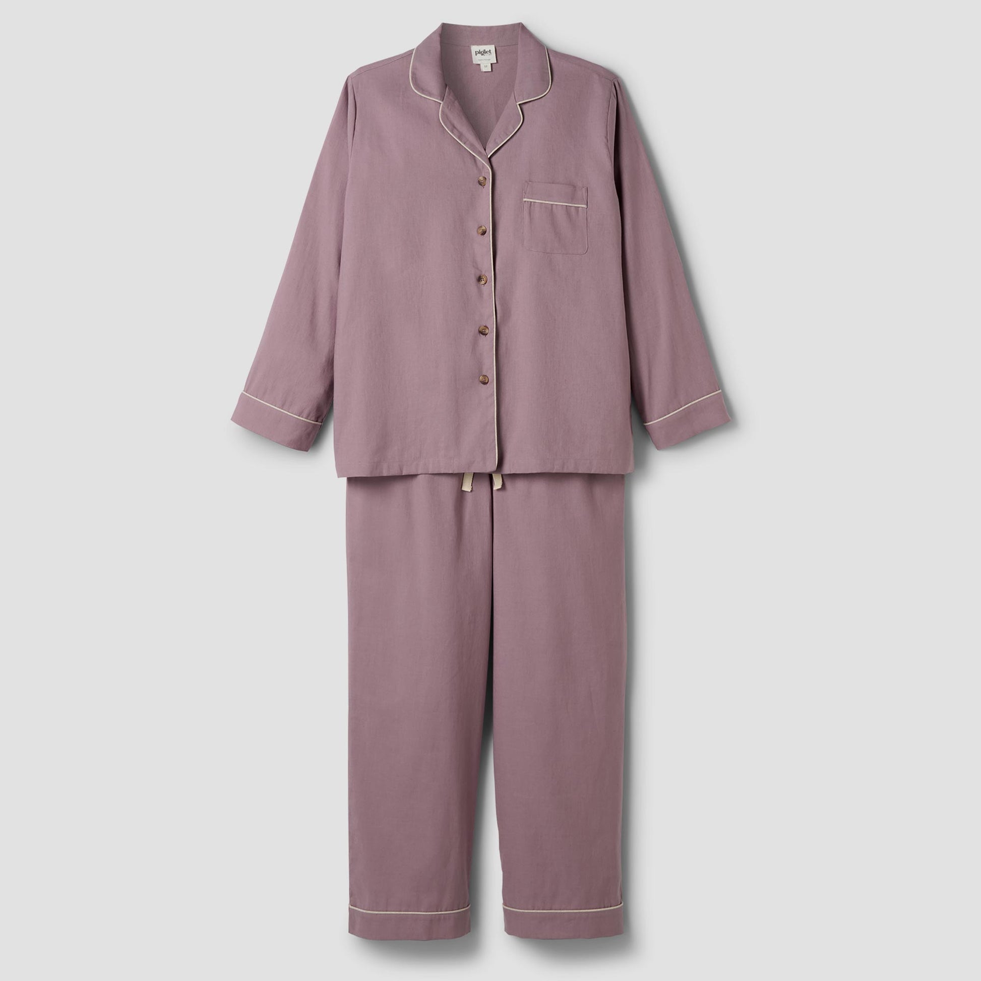 Elderberry Linen Blend Pyjama Trouser Set