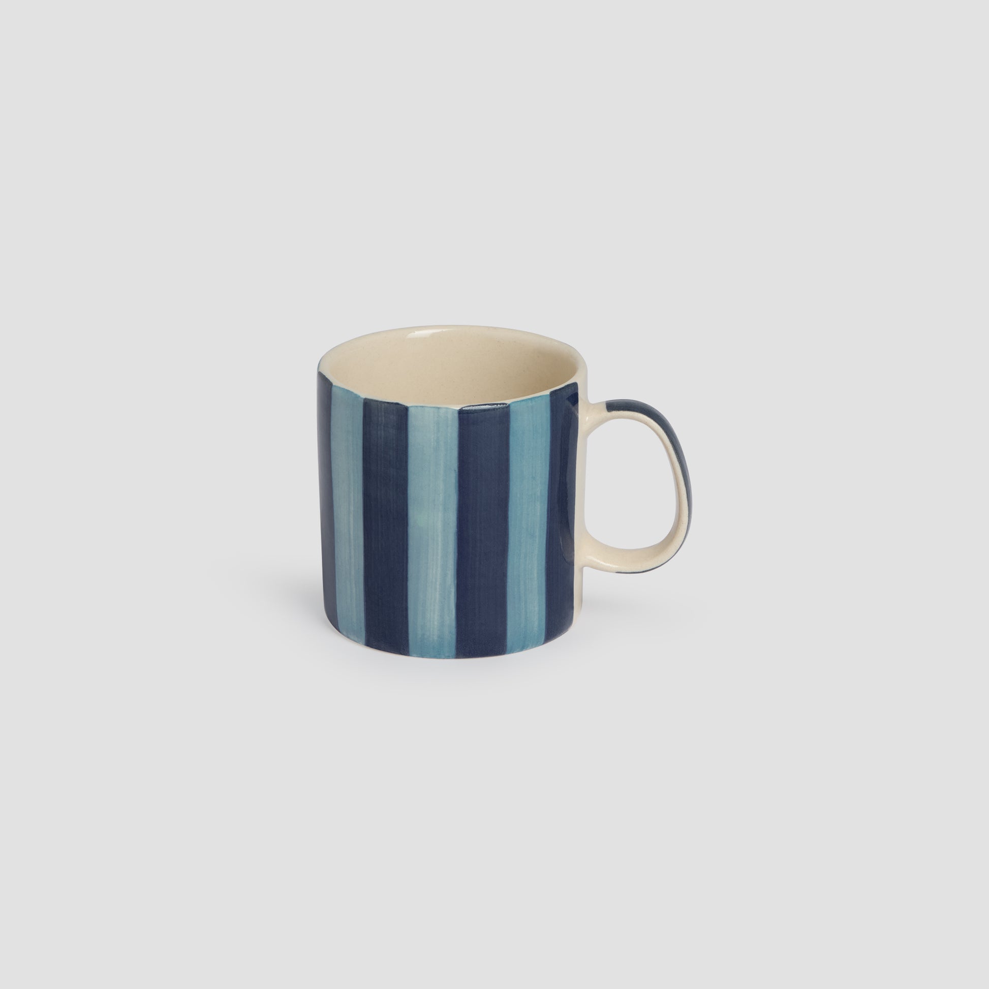 Dusk Blue Pembroke Stripe Ceramic Mug