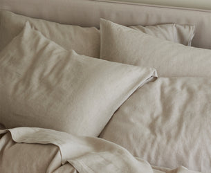 Oatmeal Linen Blend Pillowcases (Pair)