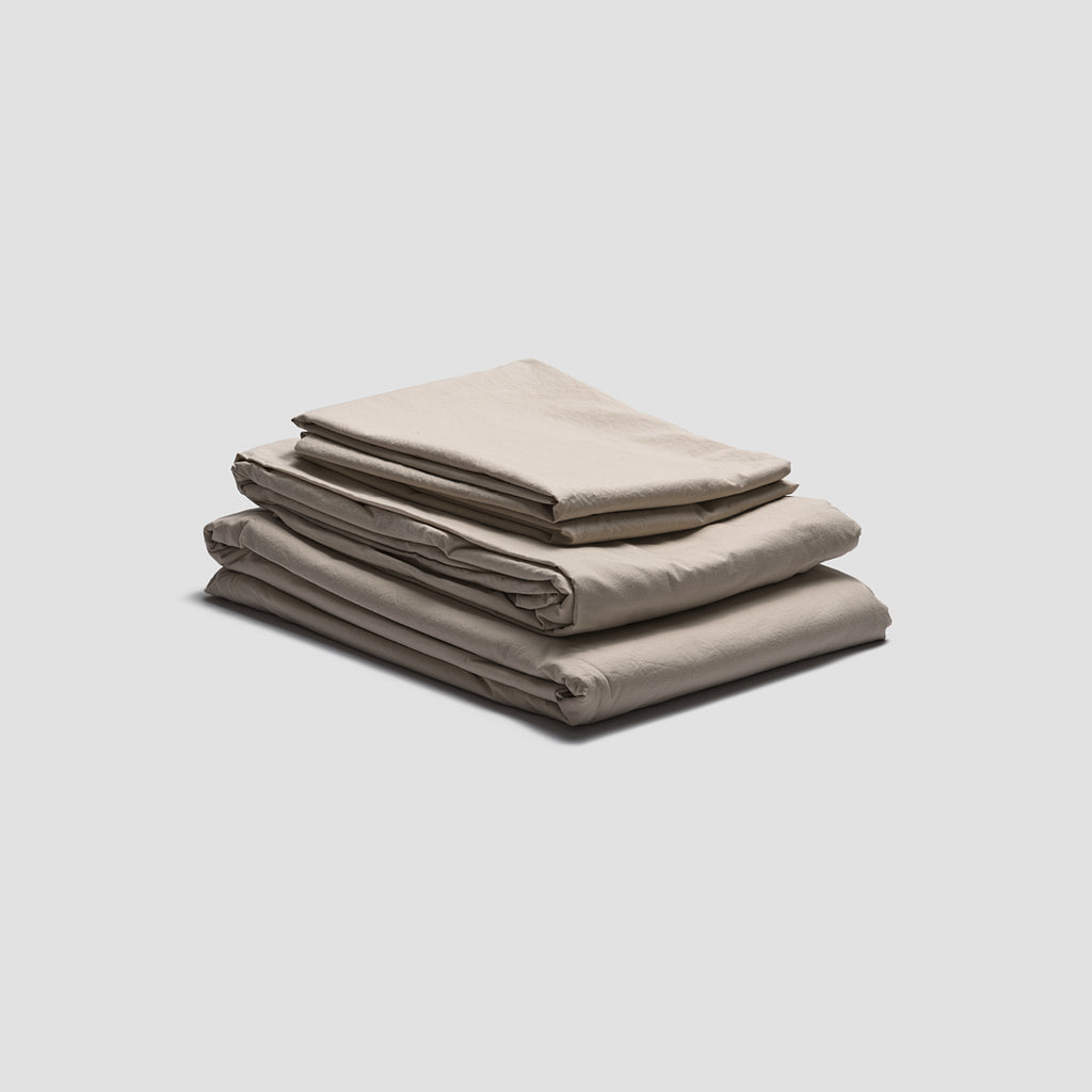 Parchment Washed Cotton Percale Basic Bundle