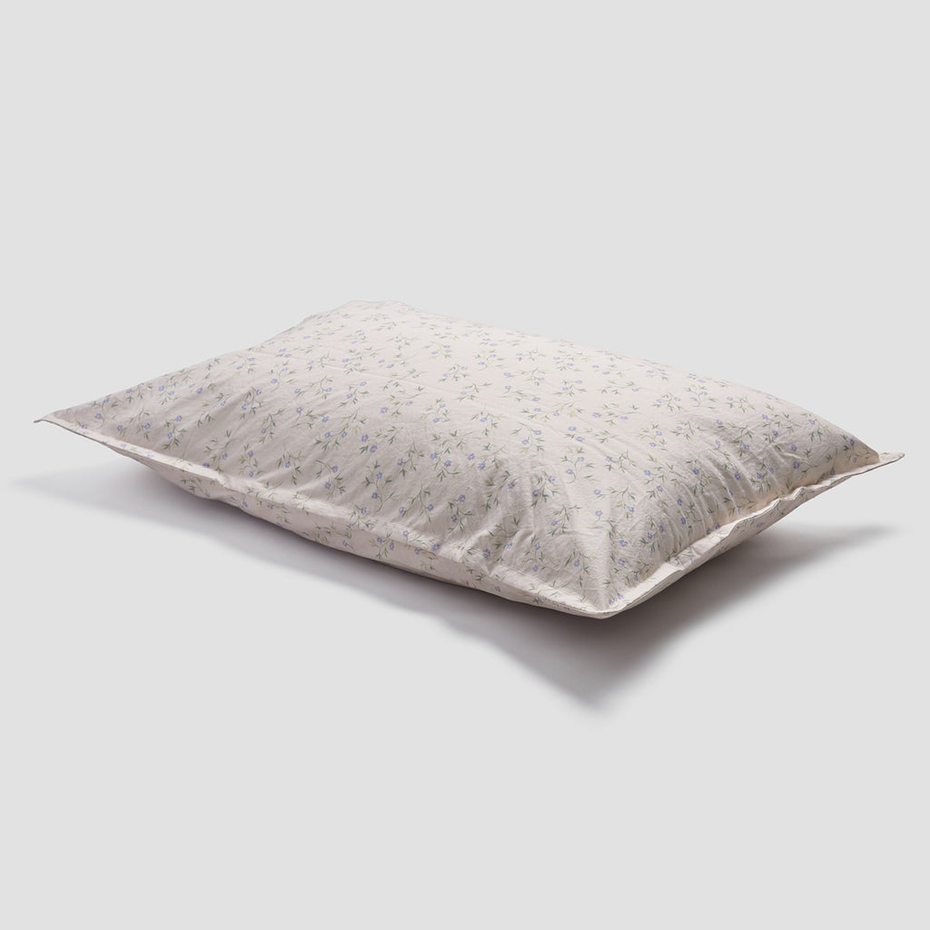 Spring Sprig Printed Cotton Pillowcase